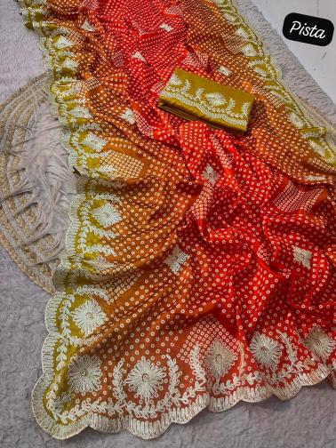 Vinayak bandej print b2b saree business